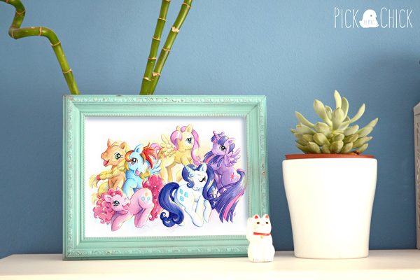 Print My little pony friendship is magic fanart acuarela