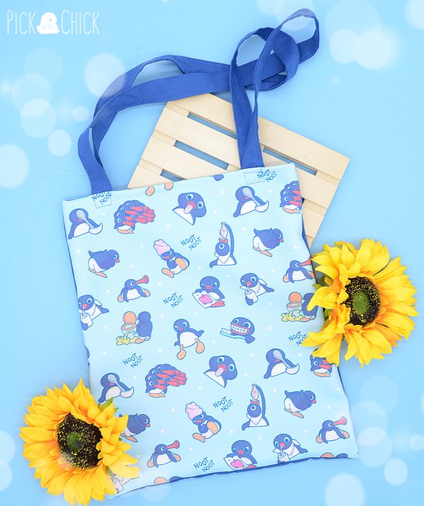 kawaii pingu totebag