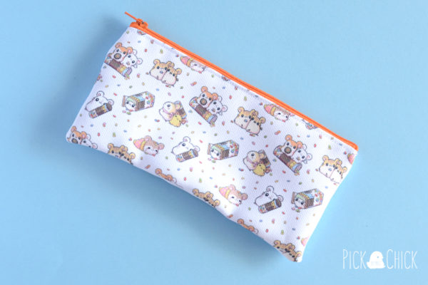 estuche hamtaro hamster kawaii