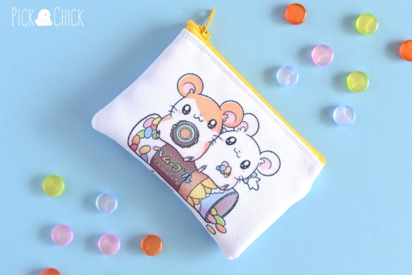 Monedero de tela Hamtaro (hecho a mano) - Imagen 2