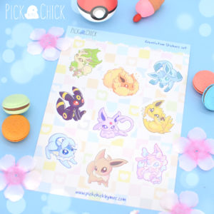 stickers pokemon eeveelutions