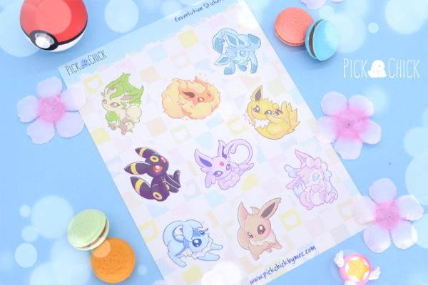 pegatinas pokemon eeveelutions