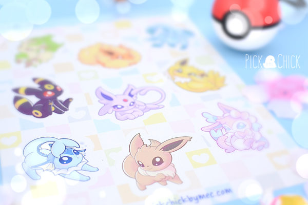 pegatinas pokemon eeveelutions