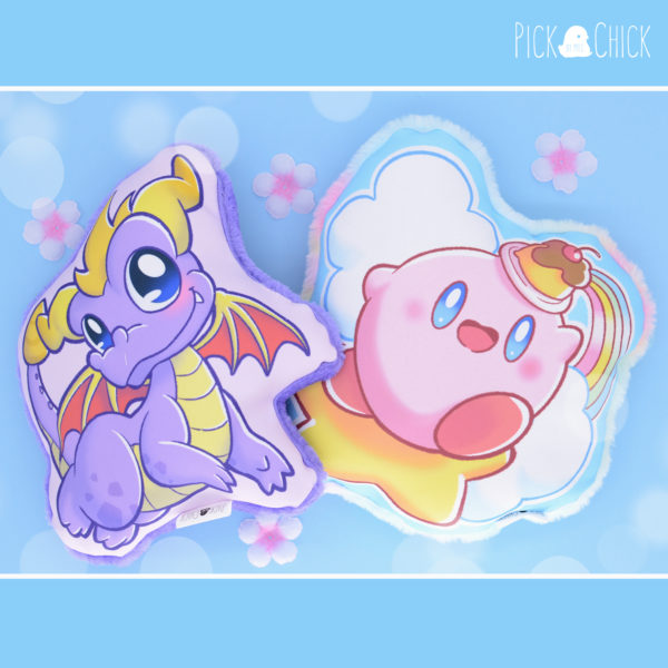 Cojín decorativo Kirby (hecho a mano) - Imagen 3