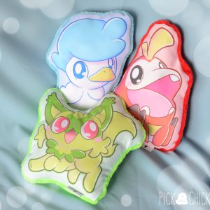 paldea starters pokemon kawaii pillow