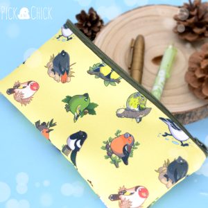 estuche pájaros kawaii