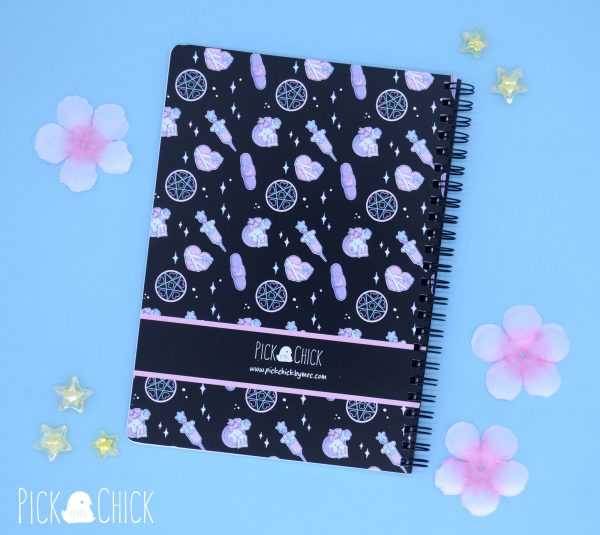 pastel goth notebook