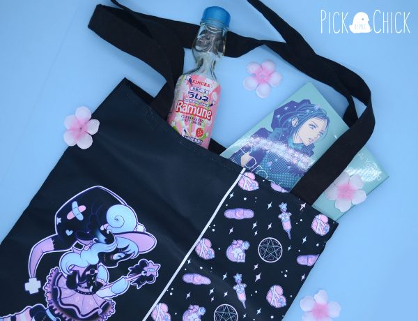 kawaii goth totebag