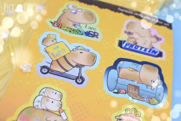 funny capibara stickers